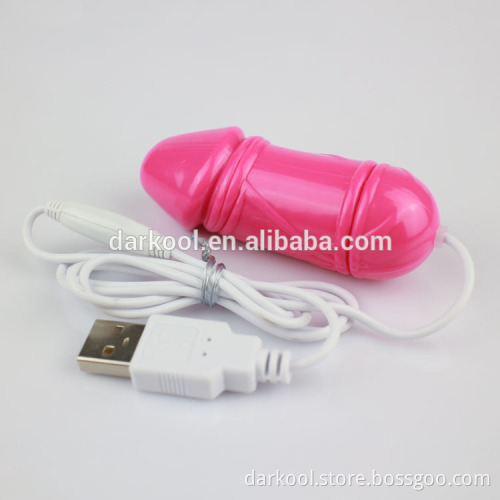 DE025/ Female USB Rechargeable Sex Toys Mini Vibrating Dildo Egg Bullets Vibrator